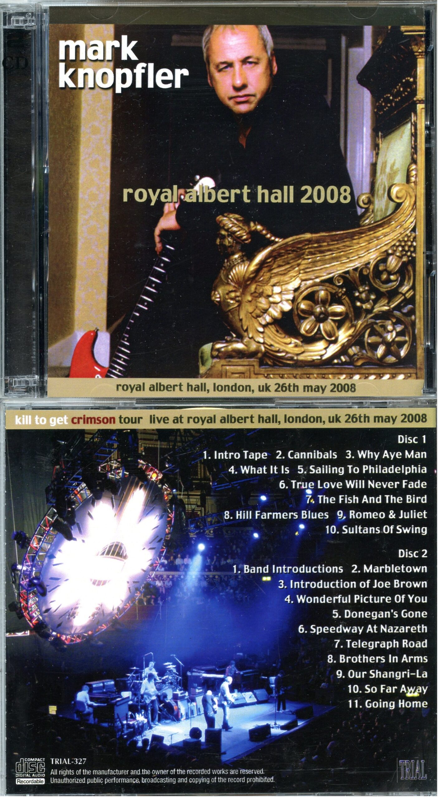 Dire Straits Mark Knopfler - Royal Albert Hall 2008 ( 2 CD ) ( Royal Albert Hall, London, UK, May 26th, 2008 )